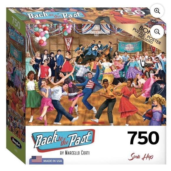 Jigsaw Puzzle 50s Sock Hop 750 Pieces - Picture 2 of 8